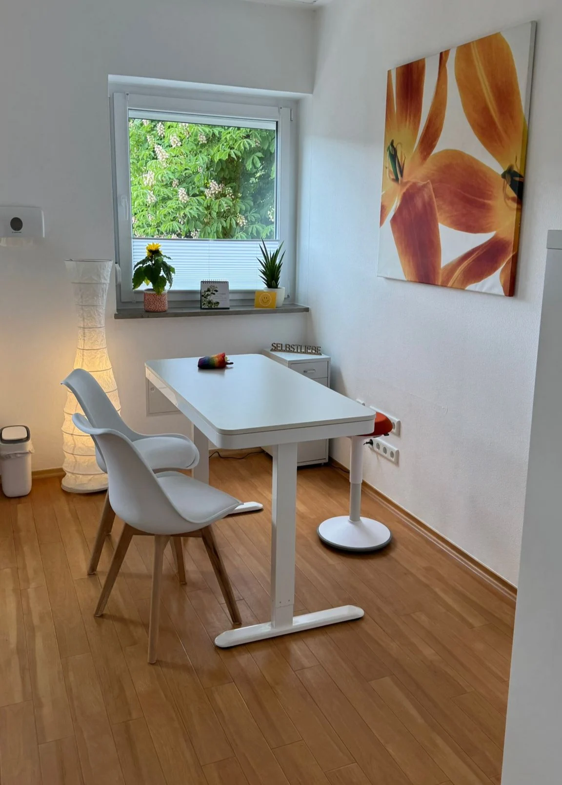 Aufnahme des Behandlungsraums der Naturheilpraxis Seelengarten